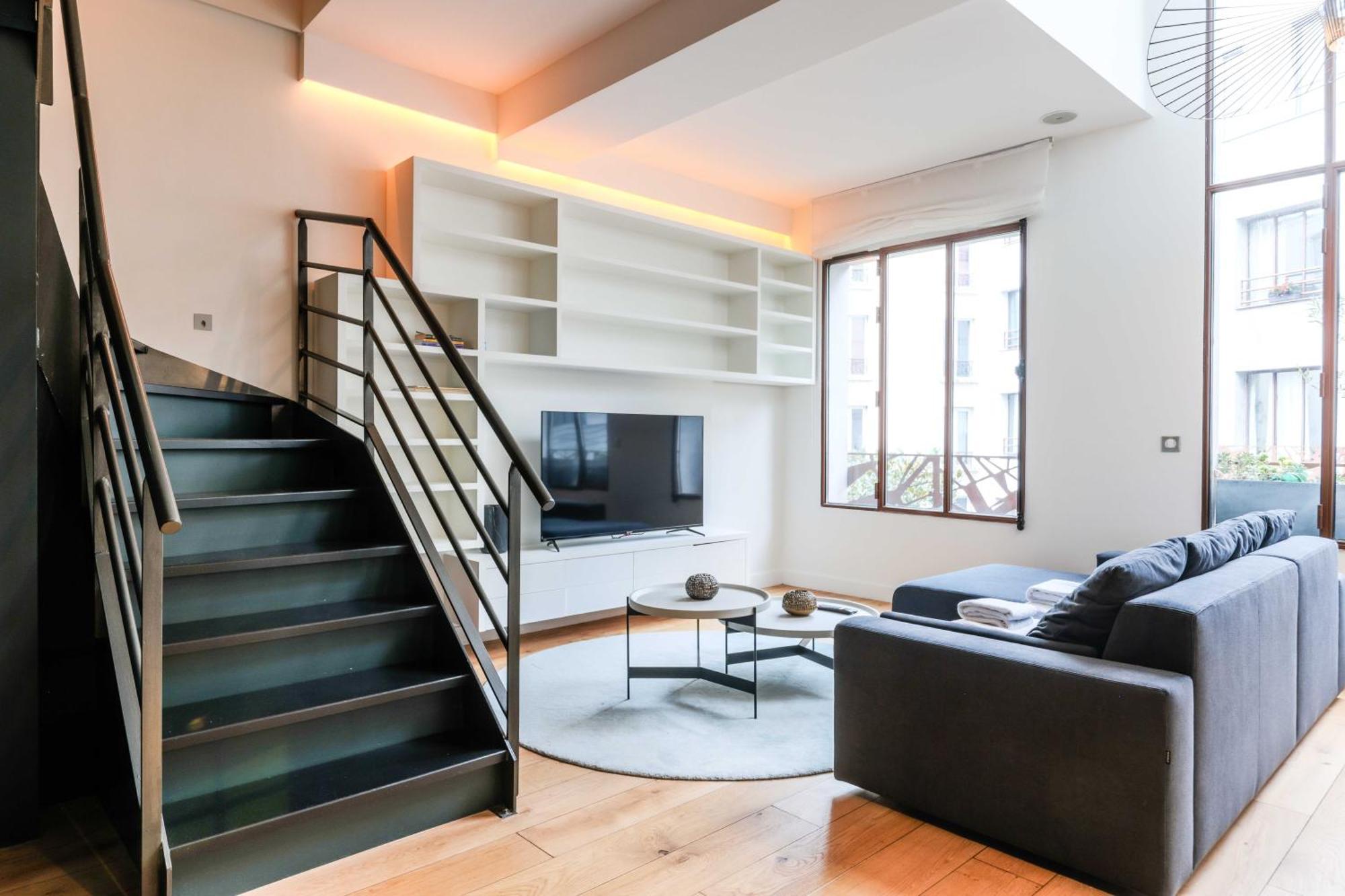 Chic Duplex Loft In Trendy Bastille Appartement